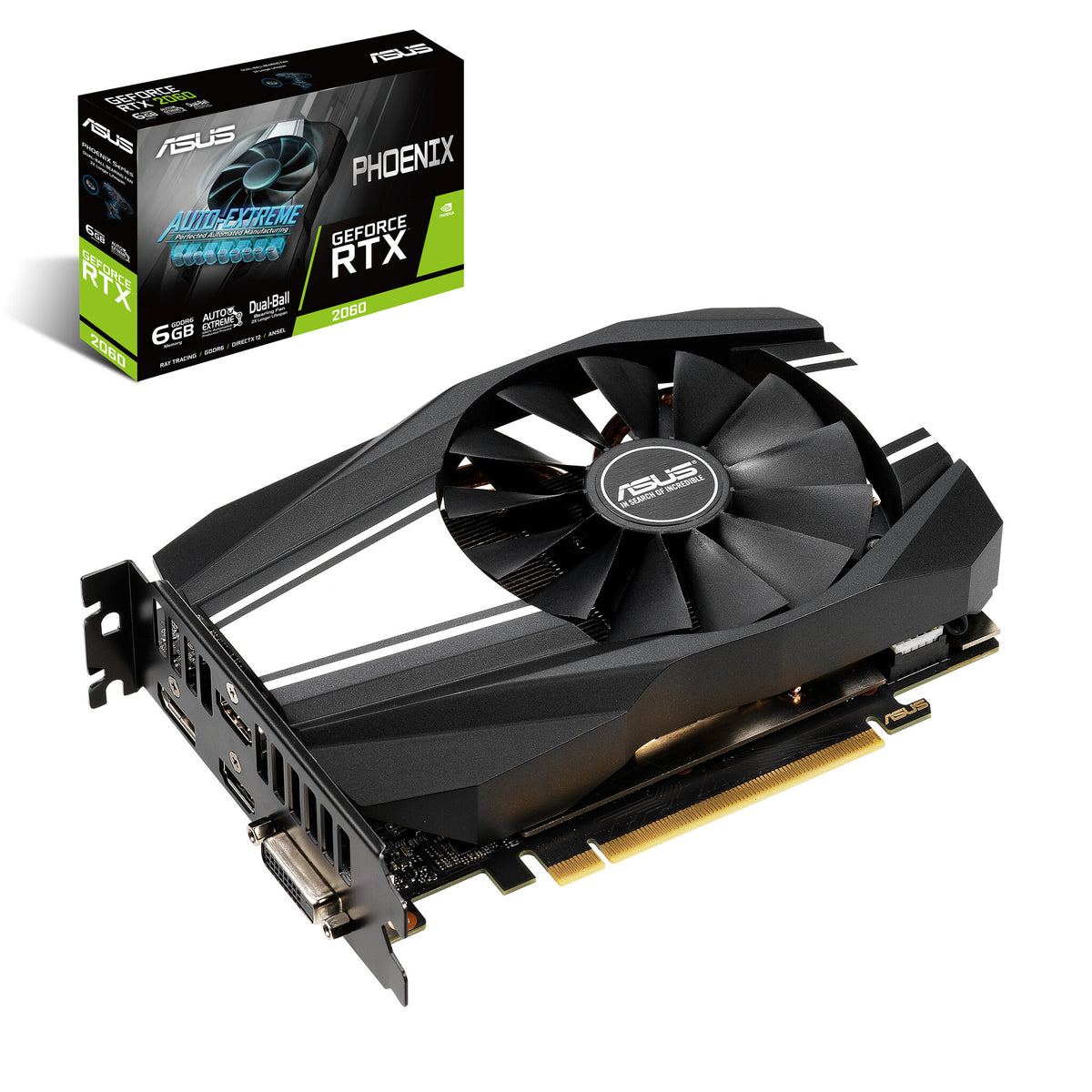 ASUS Phoenix - NVIDIA 6 GB GDDR6 GeForce RTX 2060 graphics card