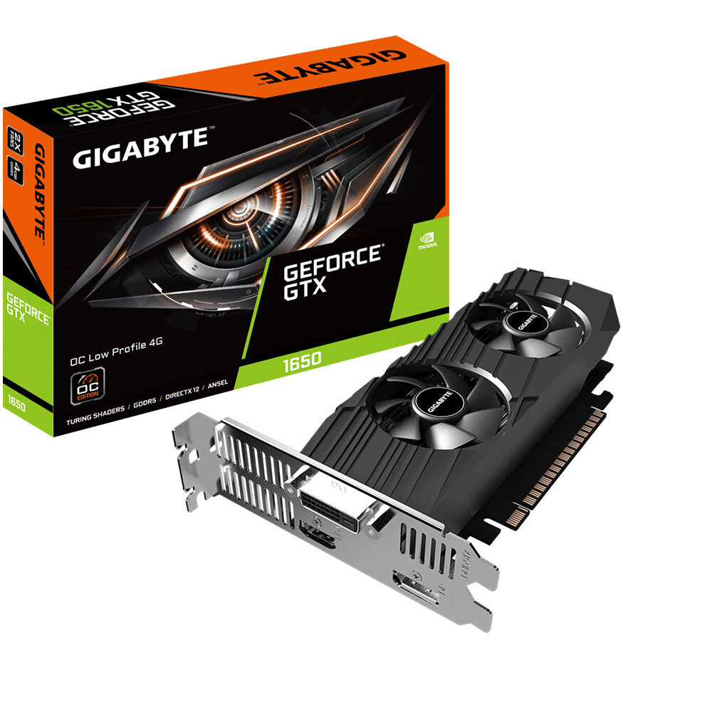 GIGABYTE OC Low Profile - NVIDIA 4 GB GDDR5 GeForce GTX 1650 graphics card