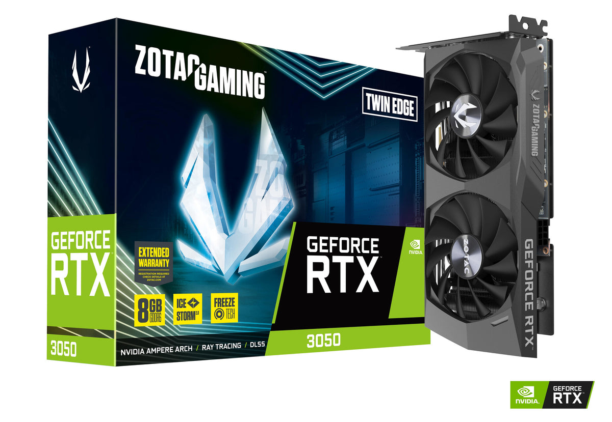 Zotac GAMING Twin Edge - NVIDIA 8 GB GDDR6 GeForce RTX 3050 graphics card