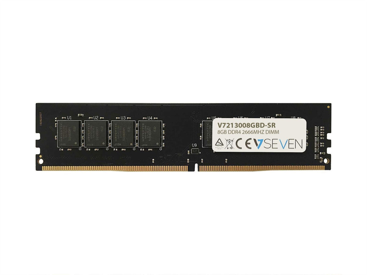 V7 8GB DDR4 PC4-21300 - 2666MHZ 1.2V DIMM Desktop Memory Module - V7213008GBD-SR