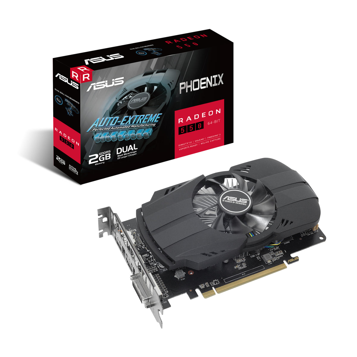 ASUS - AMD 2 GB GDDR5 Radeon RX 550 graphics card