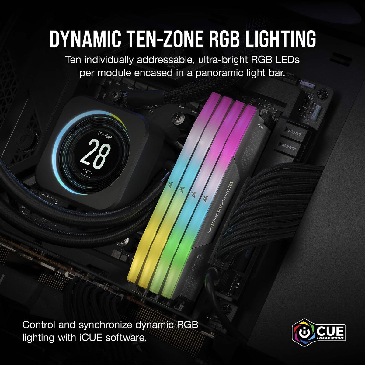 Corsair Vengeance RGB - 32 GB 2 x 16 GB DDR5 6000 MHz memory module