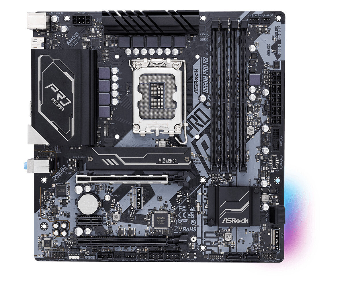 Asrock B660M Pro RS micro ATX motherboard - Intel B660 LGA 1700