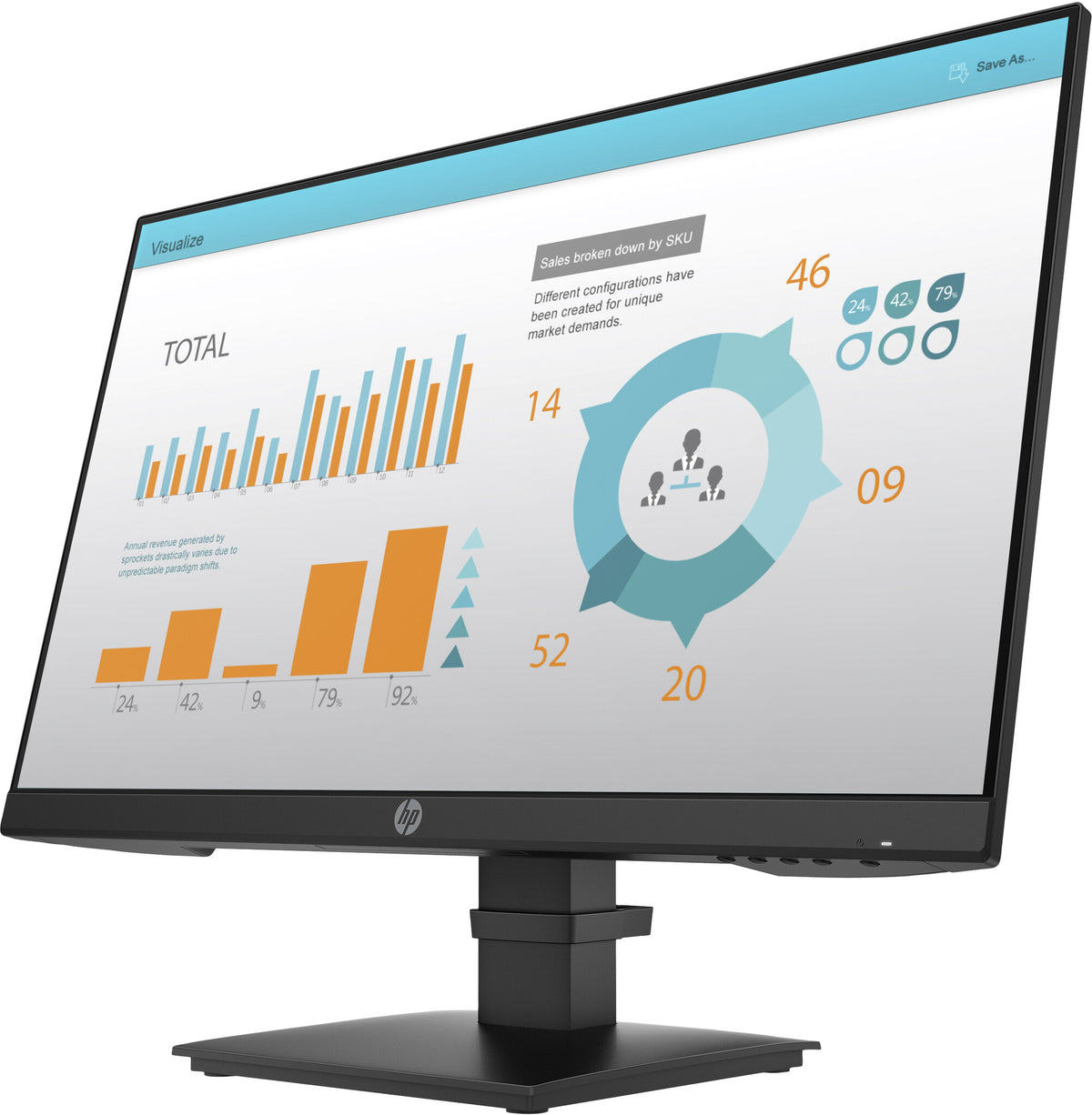 HP P-Series P24 G4 - 60.5 cm (23.8&quot;) - 1920 x 1080 pixels FHD Monitor