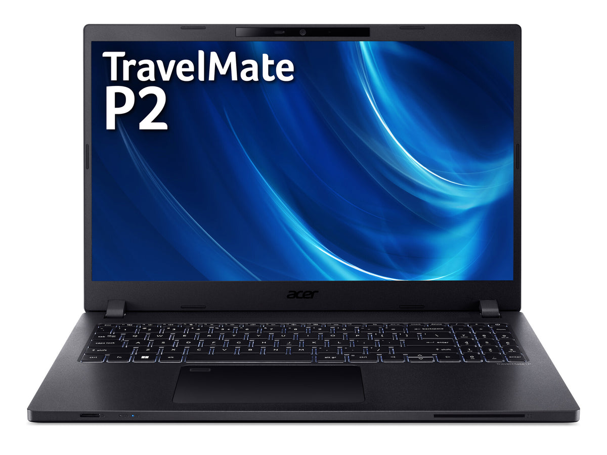 Acer TravelMate P2 Laptop - 39.6 cm (15.6&quot;) - Intel® Core™ i7-1255U - 16 GB DDR4-SDRAM - 512 GB SSD - Wi-Fi 6 - Windows 11 Pro - Black