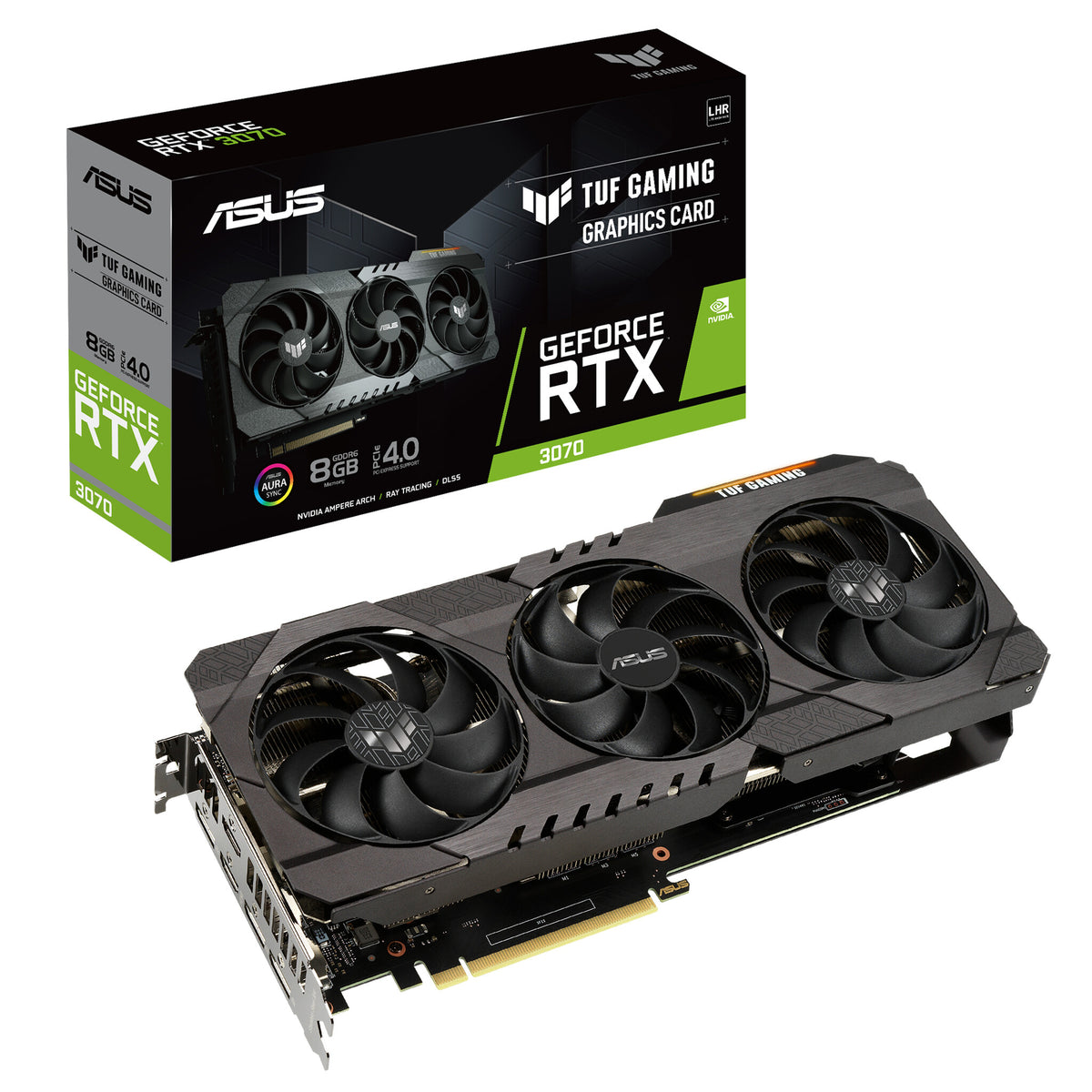 ASUS TUF Gaming V2 - NVIDIA 8 GB GDDR6 GeForce RTX 3070 graphics card