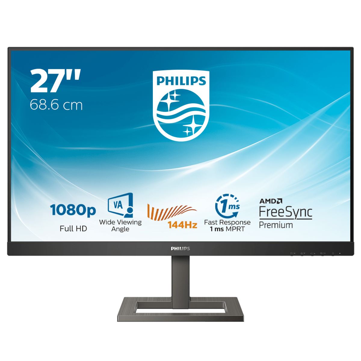 Philips E Line 272E1GAEZ/00 LED display 68.6 cm (27&quot;) 1920 x 1080 pixels Full HD Black, Chrome Monitor