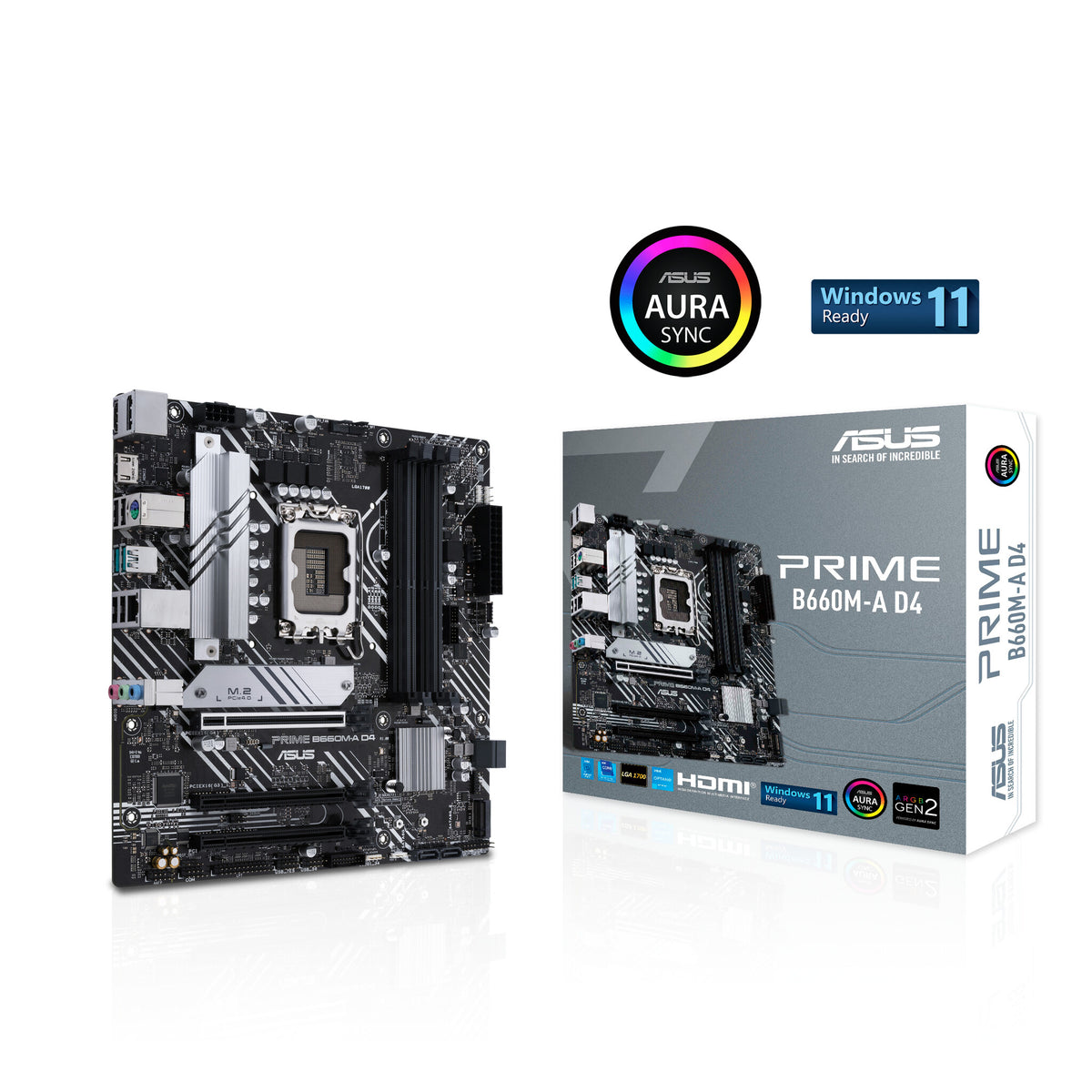 ASUS PRIME B660M-A D4 micro ATX motherboard - Intel B660 LGA 1700