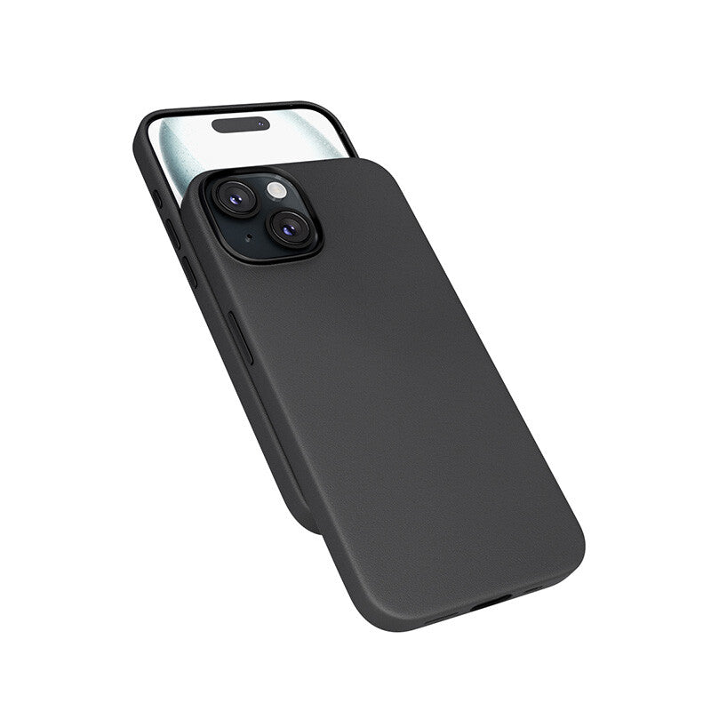 Epico Mag+ Leather Case for iPhone 15 in Black