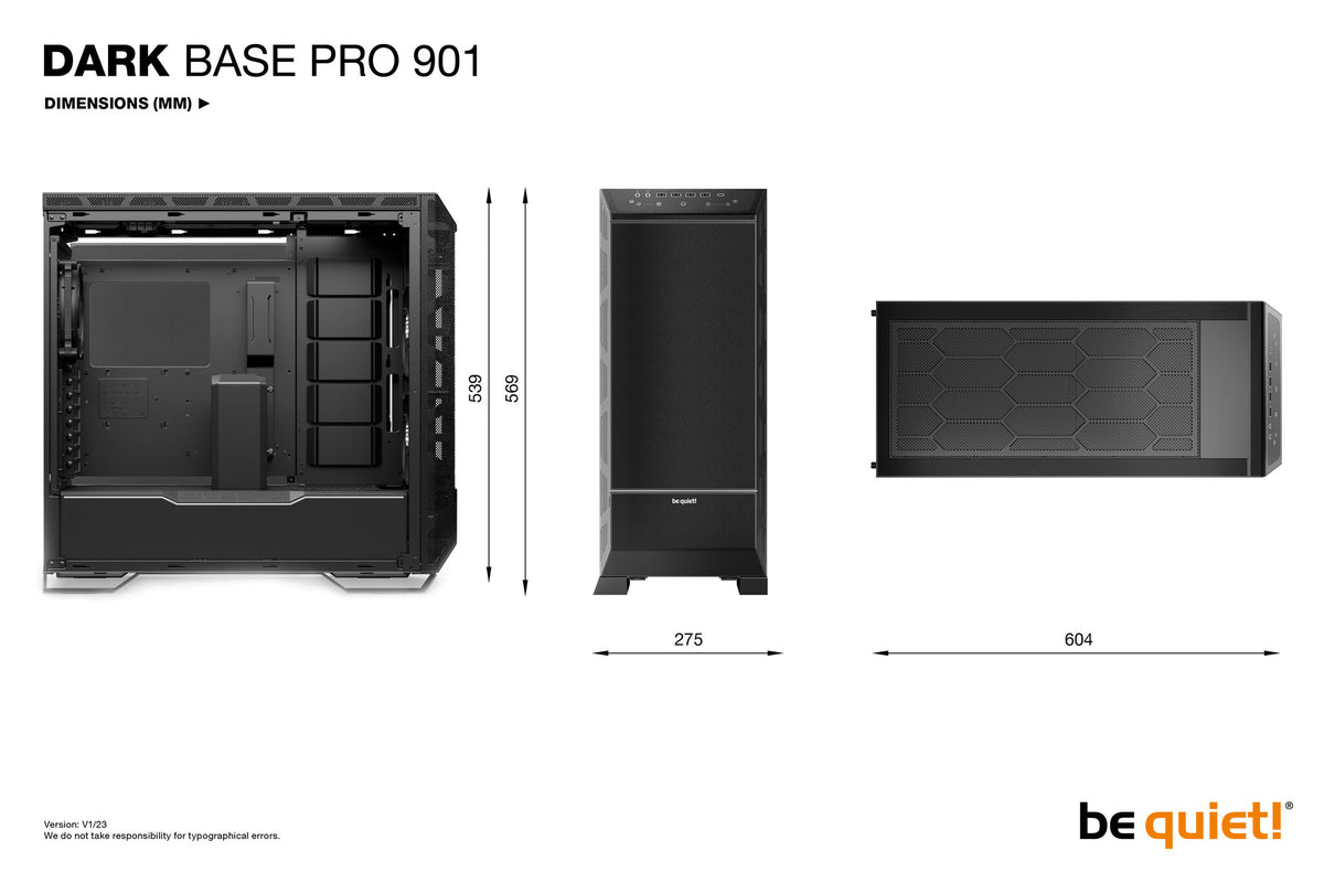 be quiet! Dark Base Pro 901 - ATX Full Tower Case in Black