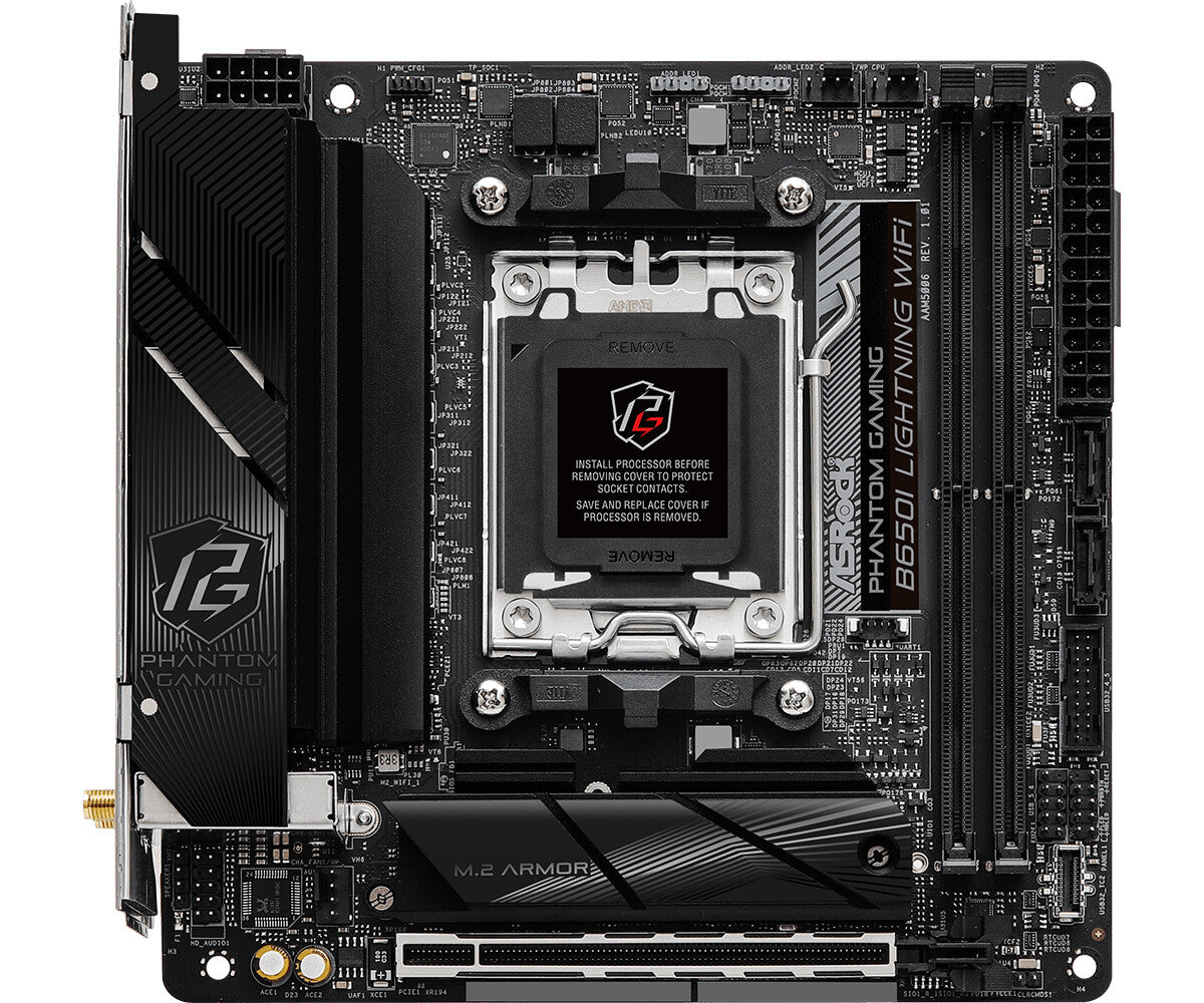 Asrock B650I Lightning WiFi mini ITX motherboard - AMD B650 Socket AM5