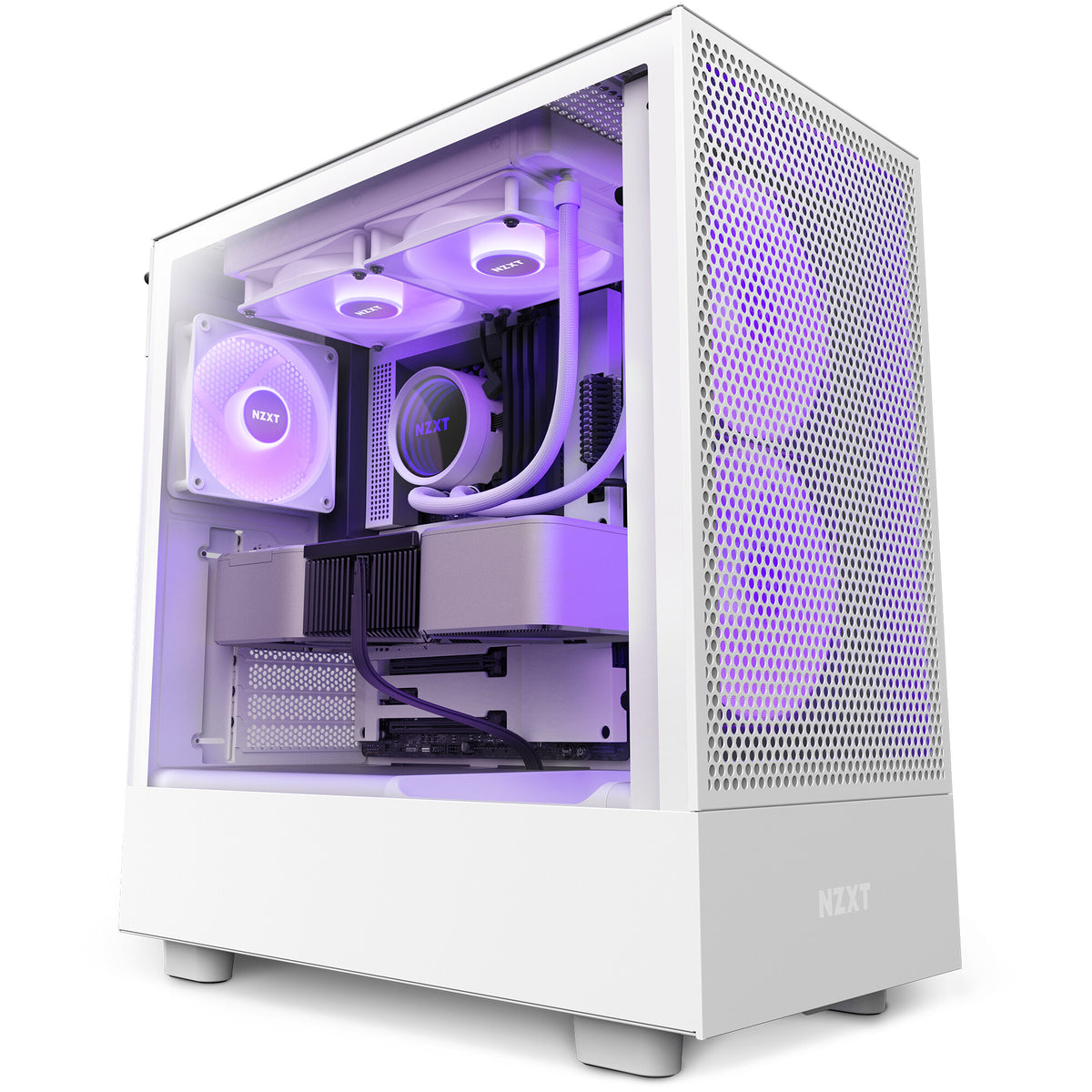 NZXT H5 Flow RGB - ATX Mid Tower Case in White