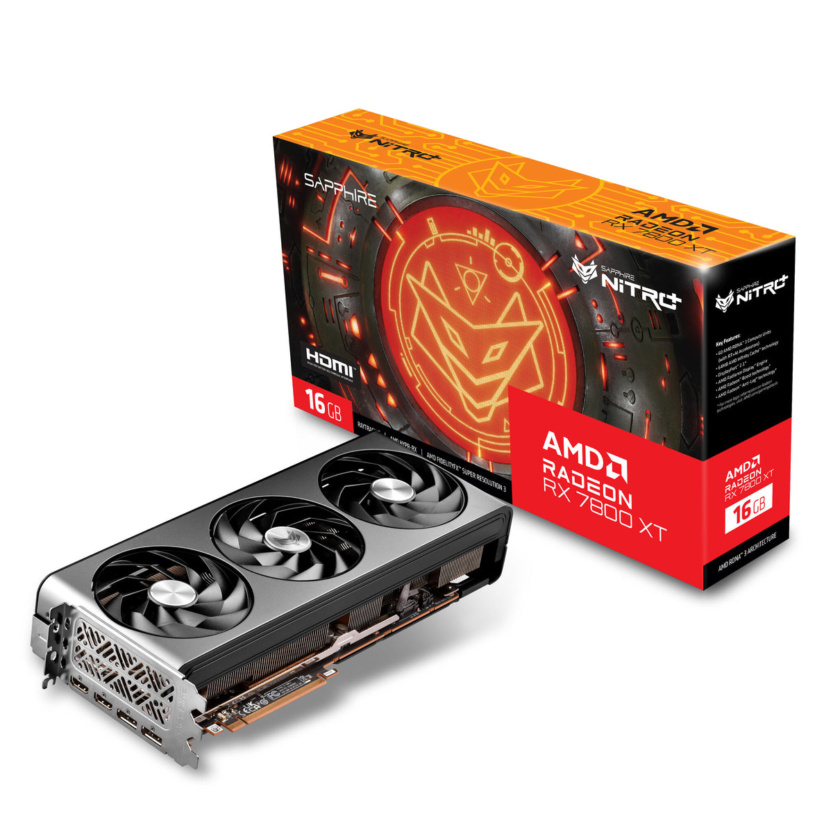 Sapphire NITRO+ - AMD 16 GB GDDR6 Radeon RX 7800 XT graphics card