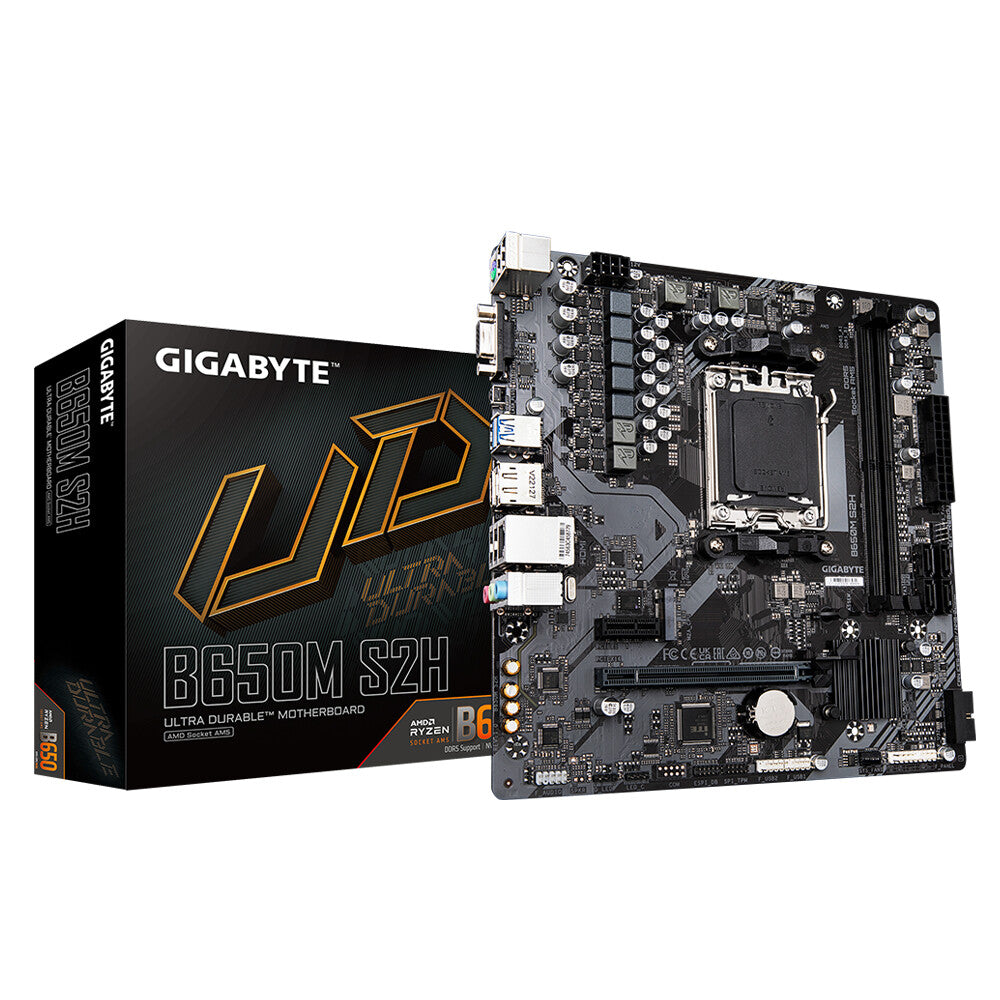 Gigabyte B650M S2H Micro ATX motherboard - AMD B650 Socket AM5