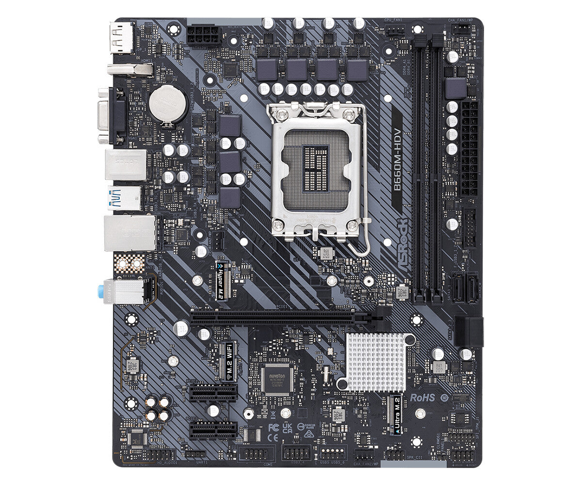 Asrock B660M-HDV micro ATX motherboard - Intel B660 LGA 1700