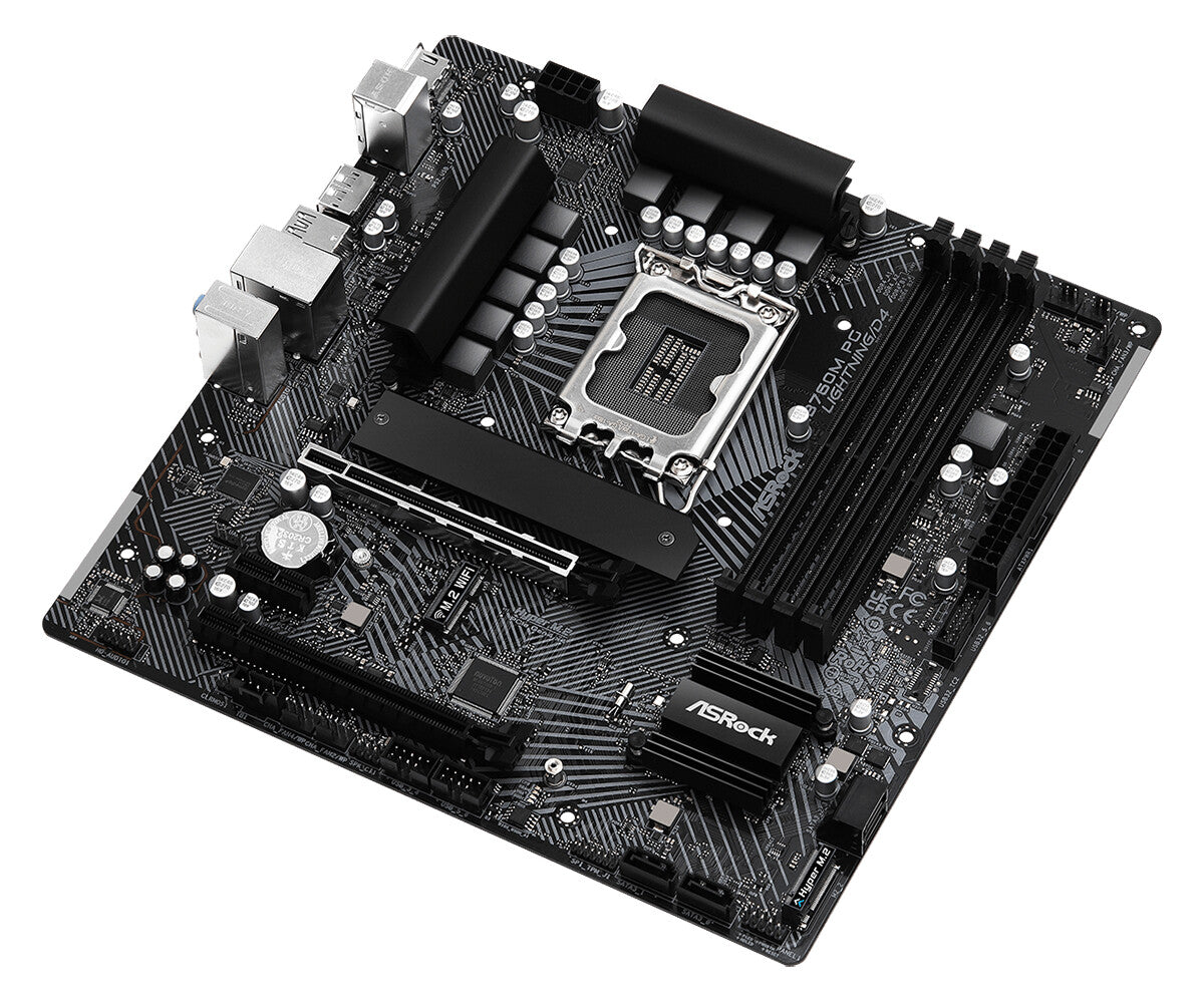 Asrock B760M PG Lightning/D4 micro ATX motherboard - Intel B760 LGA 1700