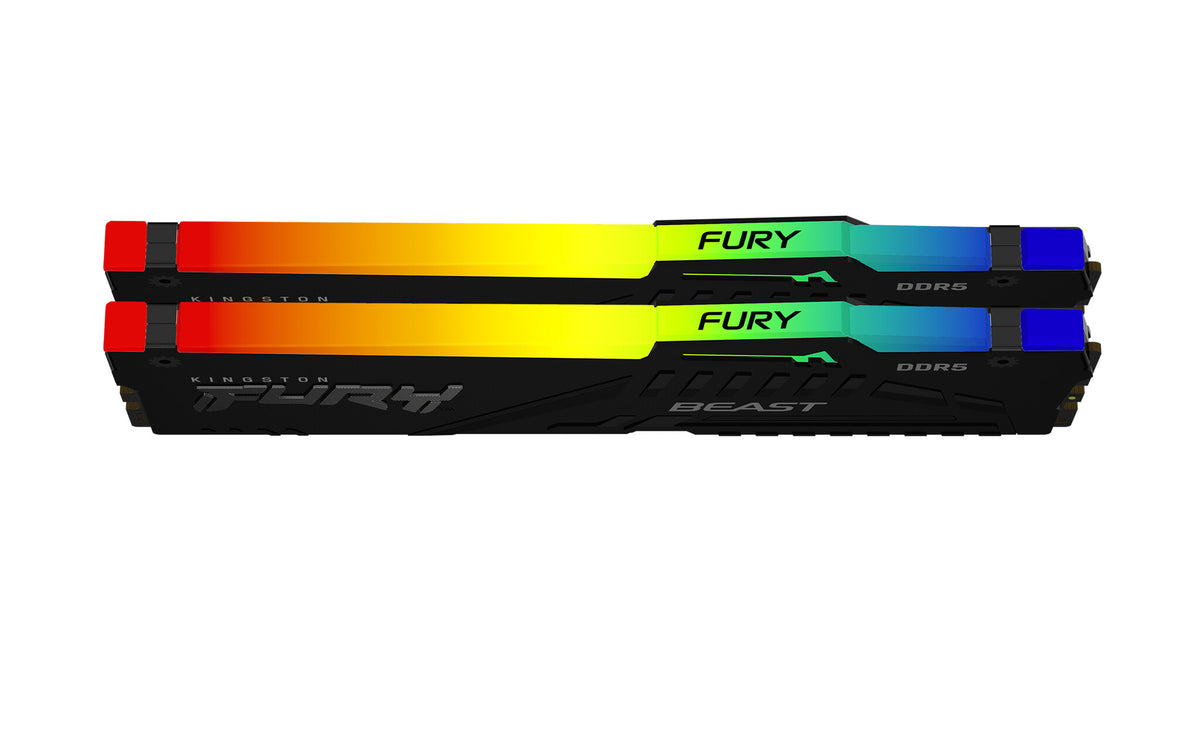 Kingston Technology FURY Beast RGB - 64 GB 2 x 32 GB DDR5 5200MT/s memory module in Black