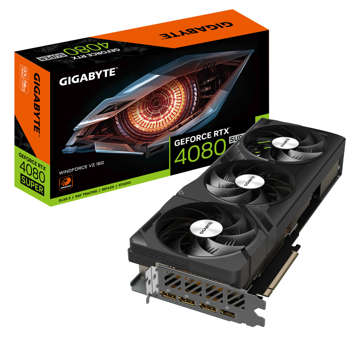 Gigabyte WINDFORCE V2 - NVIDIA 16 GB GDDR6X GeForce RTX 4080 SUPER graphics card