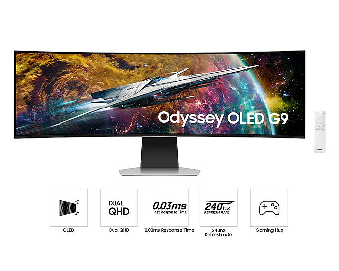 Samsung Odyssey OLED G9 - 124.5 cm (49&quot;) - 5120 x 1440 pixels DQHD OLED Monitor