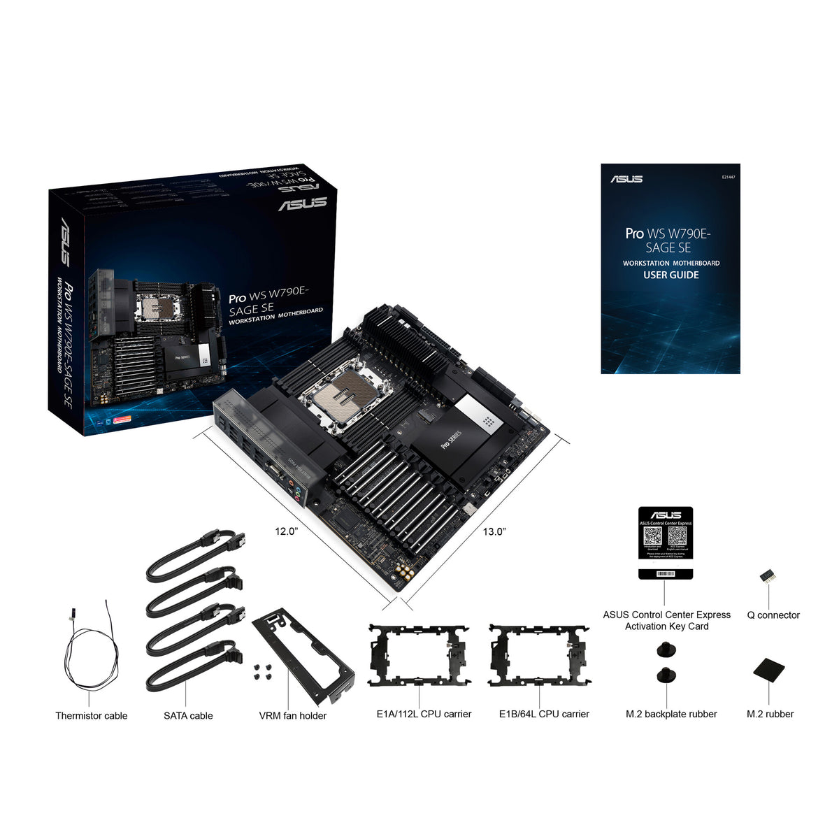 ASUS PRO WS W790E-SAGE SE ATX motherboard - Intel W790 LGA 4677 Socket E