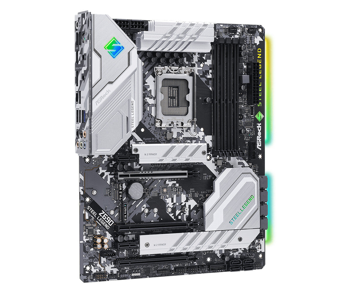 Asrock Z690 Steel Legend ATX motherboard - Intel Z690 LGA 1700