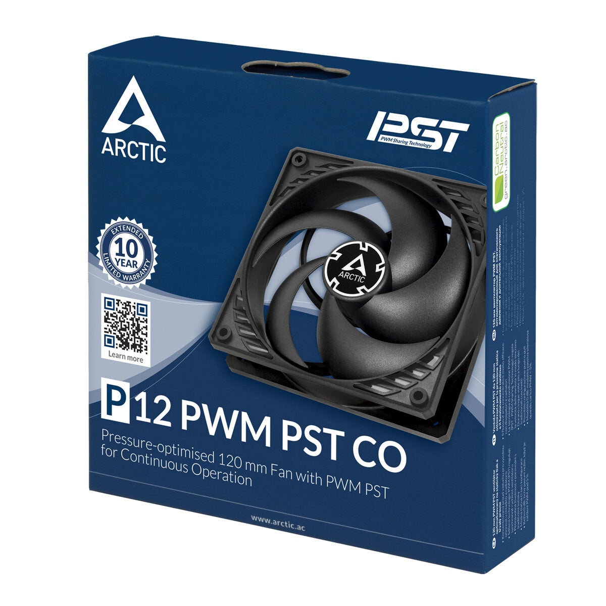 ARCTIC P12 PWM PST CO - Computer Case Fan in Black - 120 mm