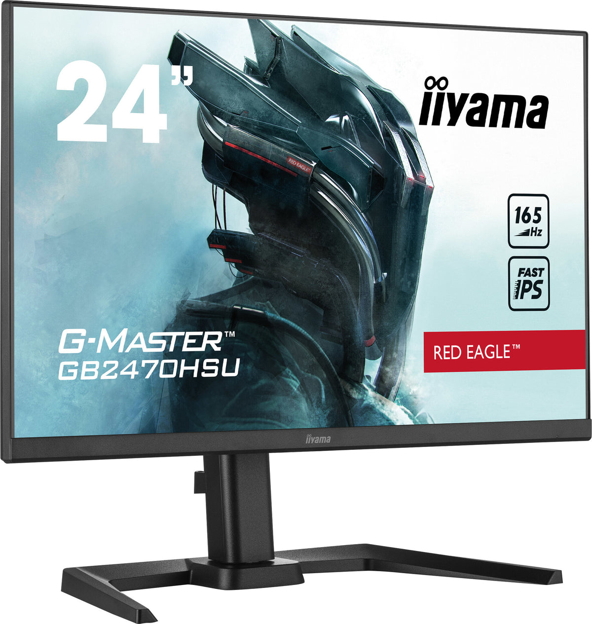 iiyama G-MASTER GB2470HSU-B5 - 61 cm (24&quot;) - 1920 x 1080 pixels FHD Monitor