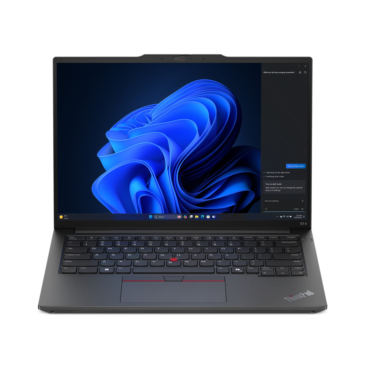 Lenovo ThinkPad E14 Laptop - 35.6 cm (14&quot;) - AMD Ryzen™ 5 7535HS - 16 GB DDR5-SDRAM - 256 GB SSD - Wi-Fi 6E - Windows 11 Pro - Black