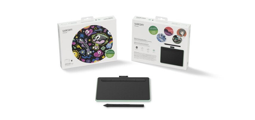 Wacom Intuos S - 2540 lpi 152 x 95 mm Bluetooth Graphic Tablet in Green, Black