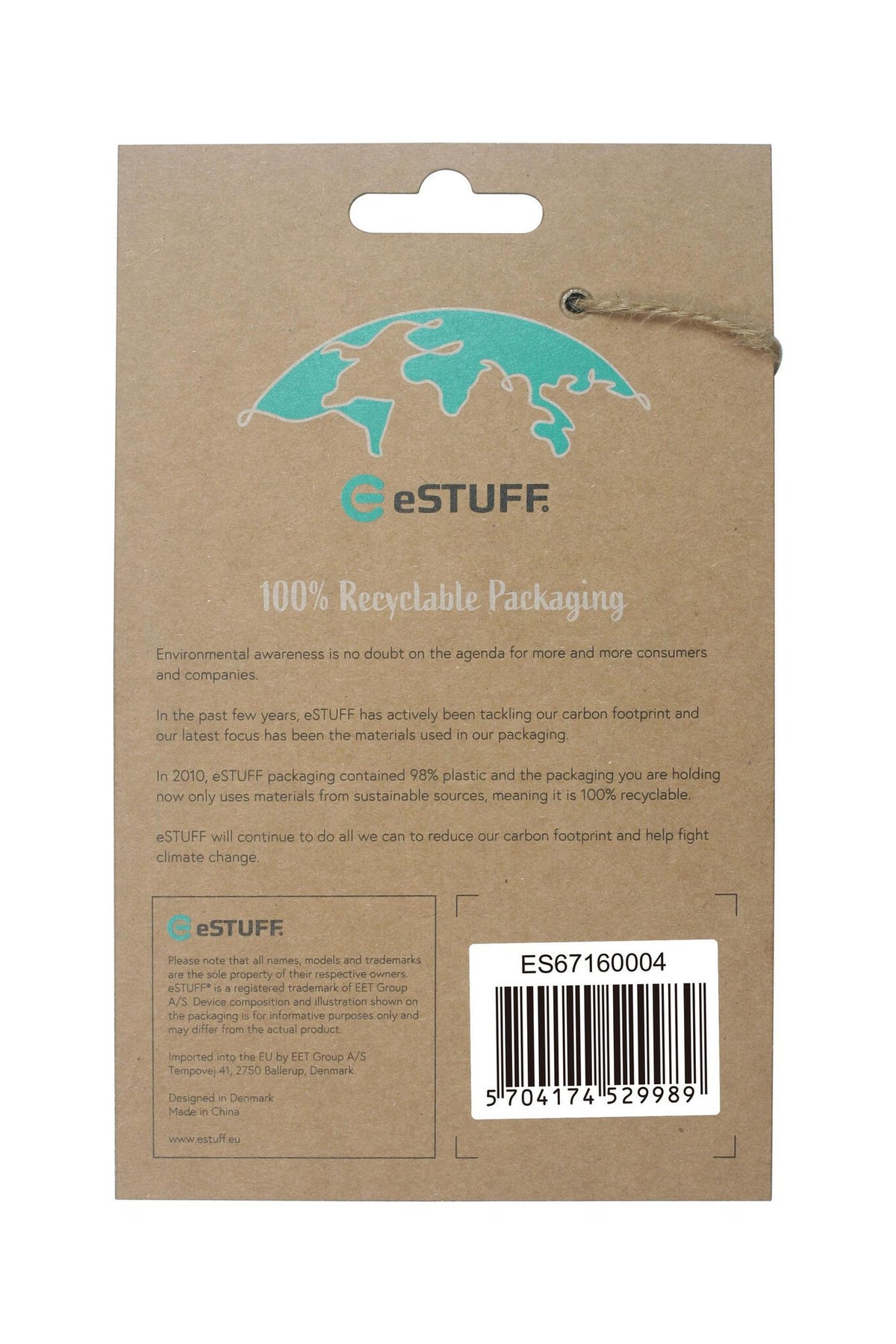 eSTUFF COPENHAGEN 100% Biodegradable mobile phone case for iPhone 13 Pro Max in Black