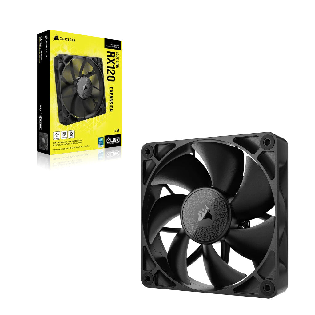 Corsair iCUE LINK RX120 - Computer Case Fan in Black - 120mm