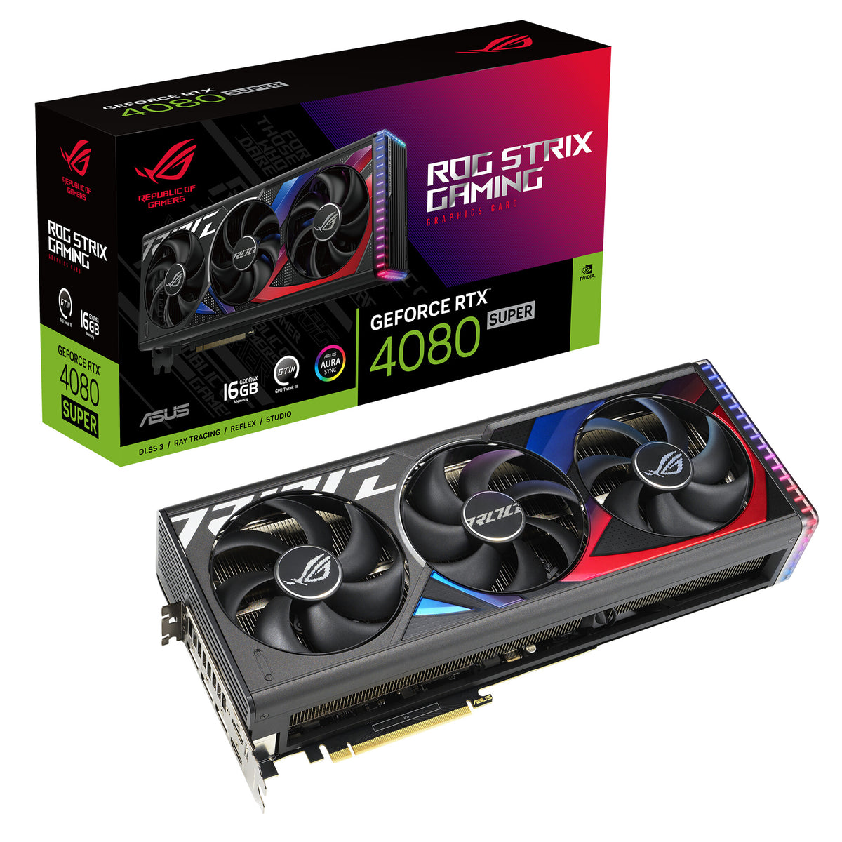 ASUS ROG STRIX GAMING - NVIDIA 16 GB GDDR6X GeForce RTX 4080 SUPER graphics card