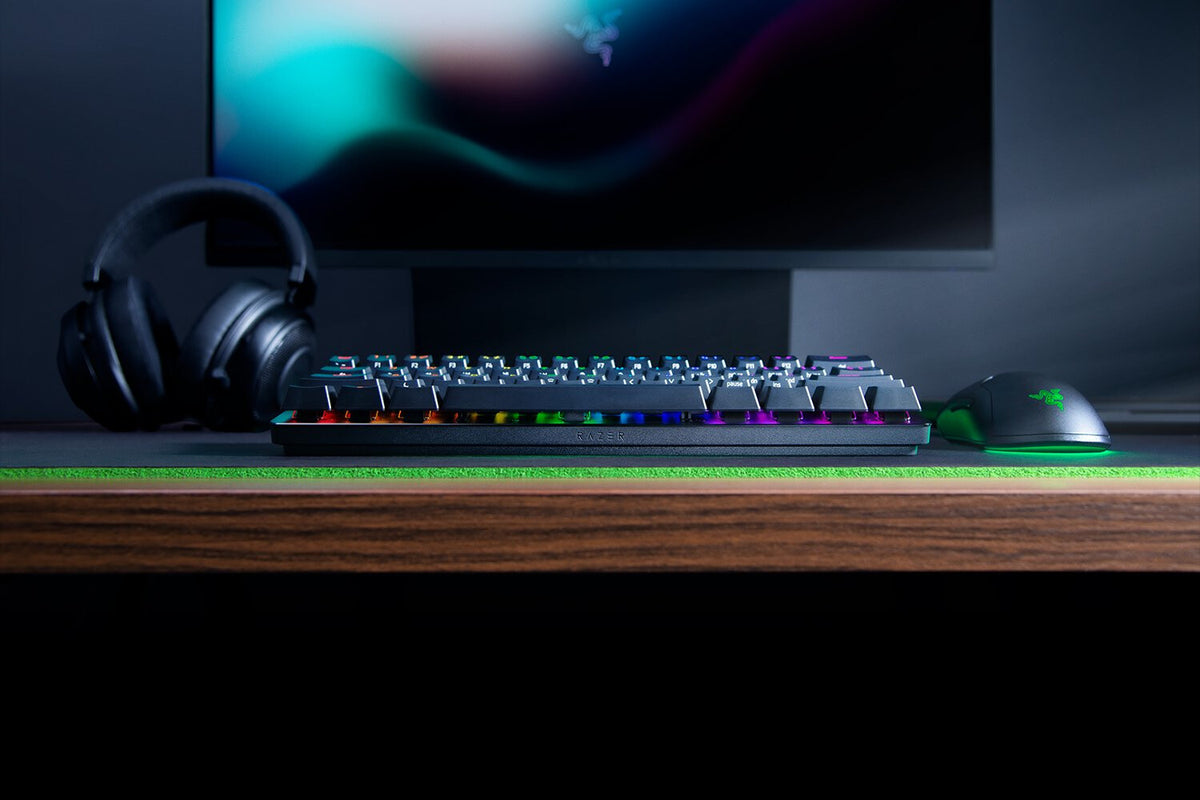 Razer Huntsman Mini Clicky - USB Wired RGB Opto-mechanical Keyboard in Black (QWERTY UK)