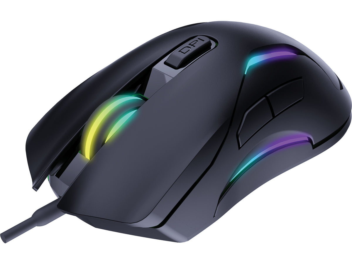 Sandberg LightFlow 6D - Wired USB Gaming Mouse - 3,600 DPI