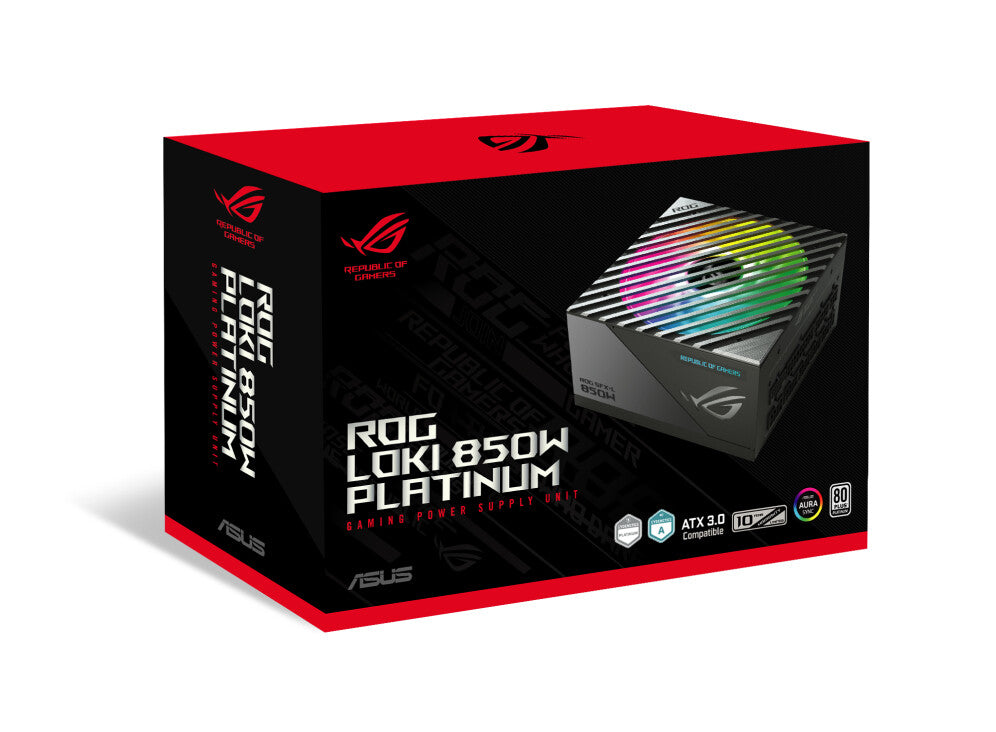 ASUS ROG Loki SFX-L - 850W 80+ Platinum II Fully Modular Power Supply Unit in Black