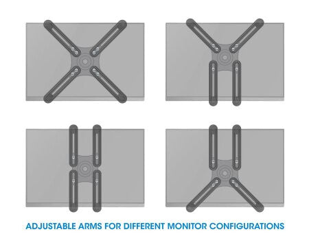 Manhattan 461870 - VESA Mount Adapter Kit for 33 cm (13&quot;) to 68.6 cm (27&quot;)