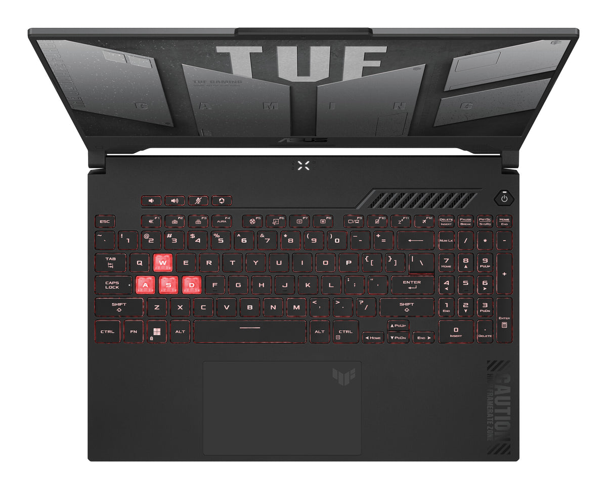 ASUS TUF Gaming A15 Laptop - 39.6 cm (15.6&quot;) - AMD Ryzen™ 5 7535HS - 8 GB DDR5-SDRAM - 512 GB SSD - NVIDIA GeForce RTX 4050 - Wi-Fi 6 - Windows 11 Home - Black / Grey