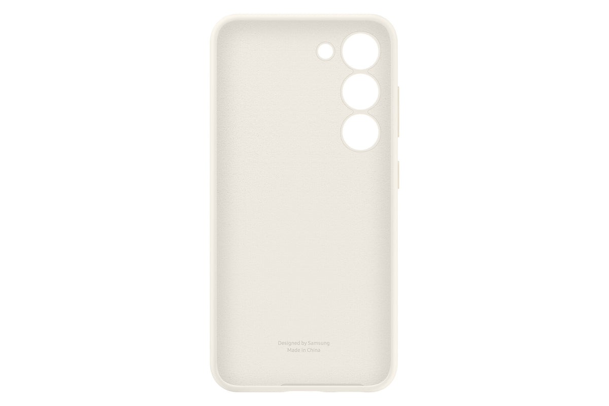 Samsung Silicone Case for Galaxy S23 in Cream