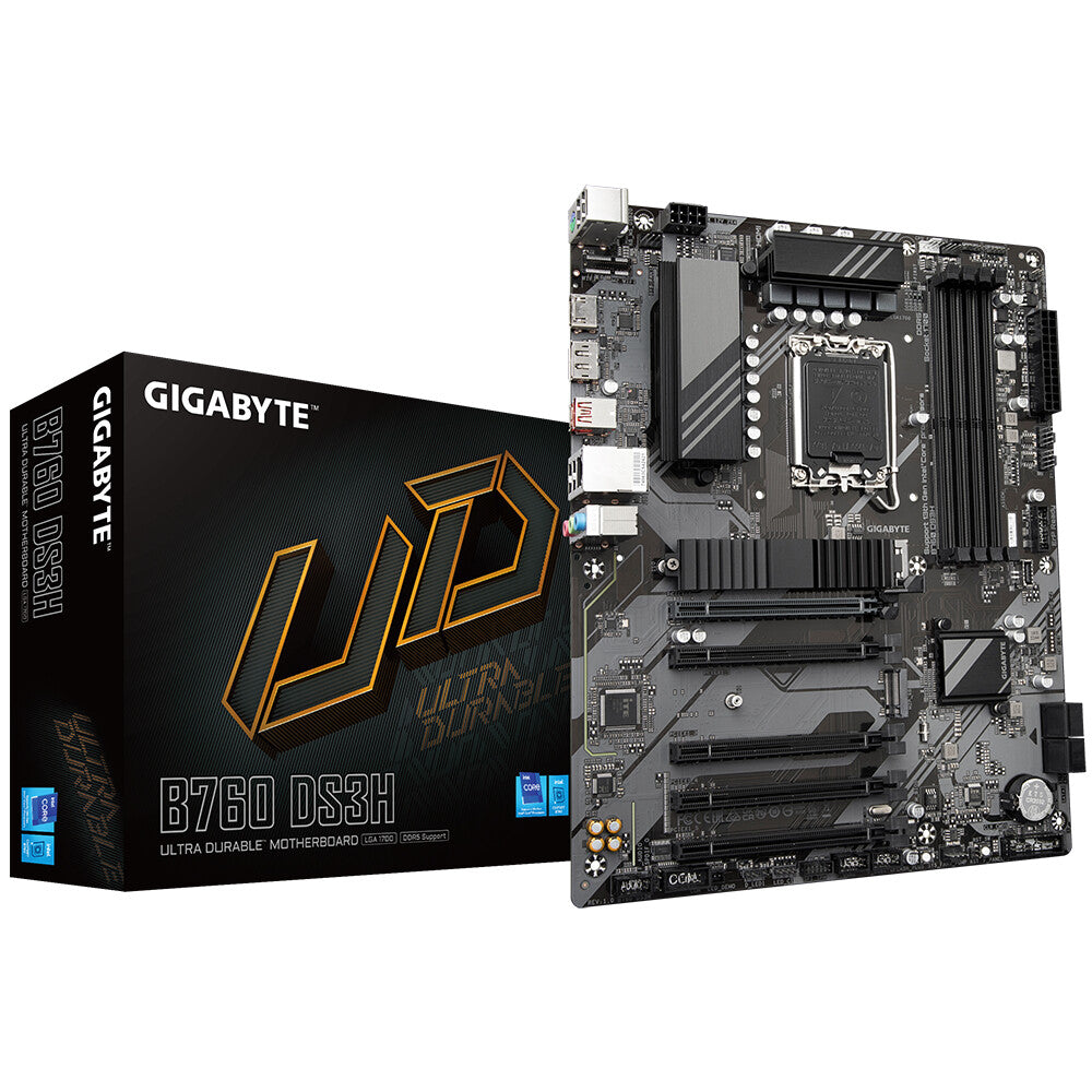 Gigabyte B760 DS3H ATX motherboard -  Intel B760 LGA 1700