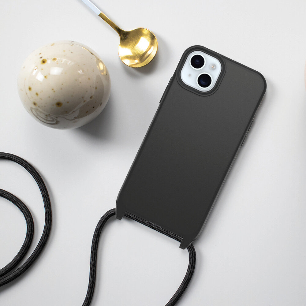 OtterBox React Series Necklace with MagSafe for iPhone 15 Plus in Black