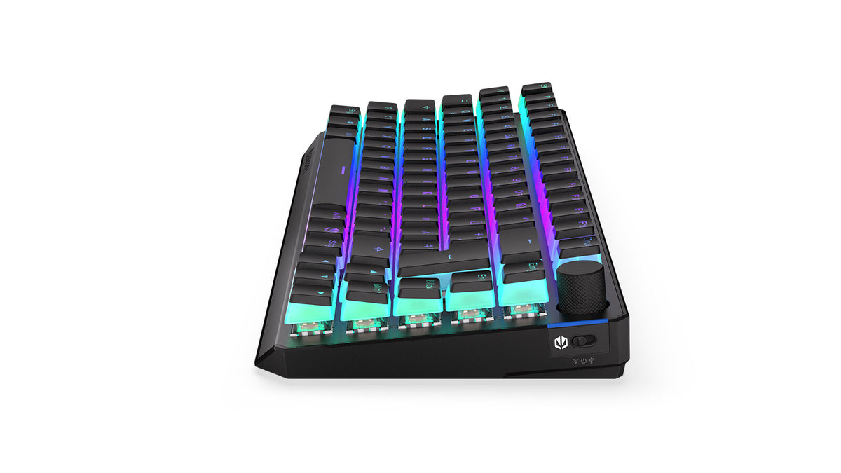 ENDORFY Thock 75% - USB Wired + RF Wireless RGB Mechanical Keyboard in Black (QWERTZ German)