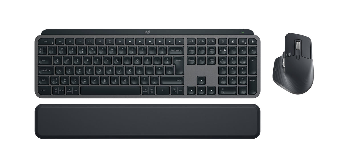 Logitech MX Keys S Combo -  RF Wireless + Bluetooth Mouse + Wireless QWERTY US International Keyboard