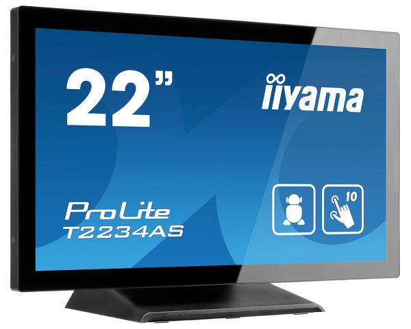 iiyama ProLite T2234AS-B1 Computer Monitor 54.6 cm (21.5&quot;) 1920 x 1080 pixels Full HD Touchscreen Multi-user Black