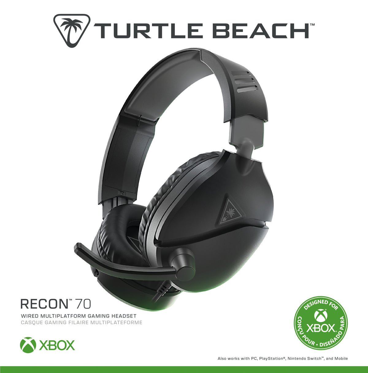 Turtle Beach Recon 70 - Wired Gaming Headset for Xbox Series X|S in Black