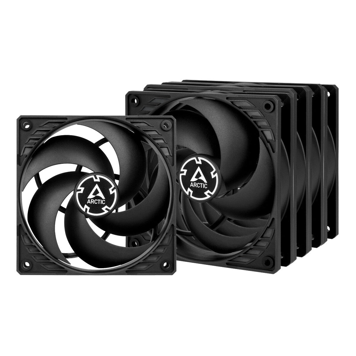 ARCTIC P12 PWM PST - Computer Case Fan in Black - 120mm (Pack of 5)