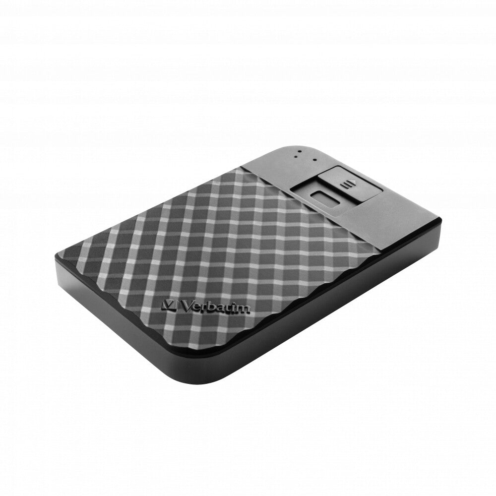 Verbatim Fingerprint Secure Portable Hard Drive in Black - 1 TB