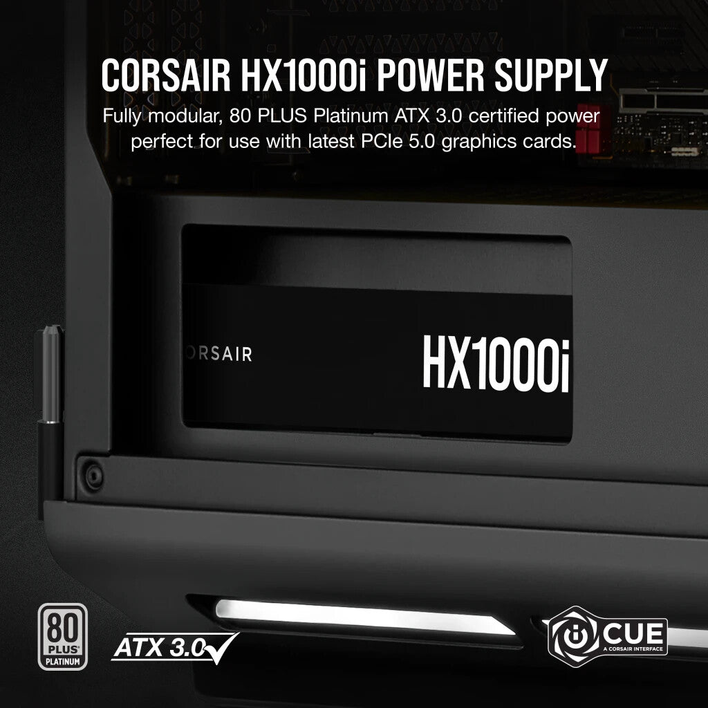 Corsair HX1000i - 1000W Platinum Fully Modular Power Supply Unit