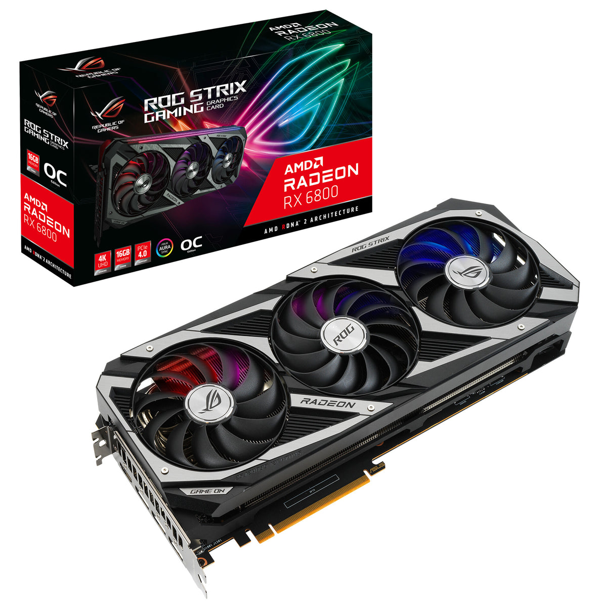 ASUS ROG STRIX GAMING - AMD 16 GB GDDR6 Radeon RX 6800 graphics card