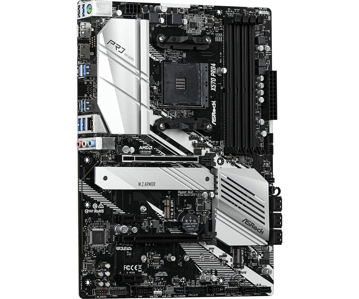 Asrock X570 Pro4 ATX motherboard - AMD X570 Socket AM4