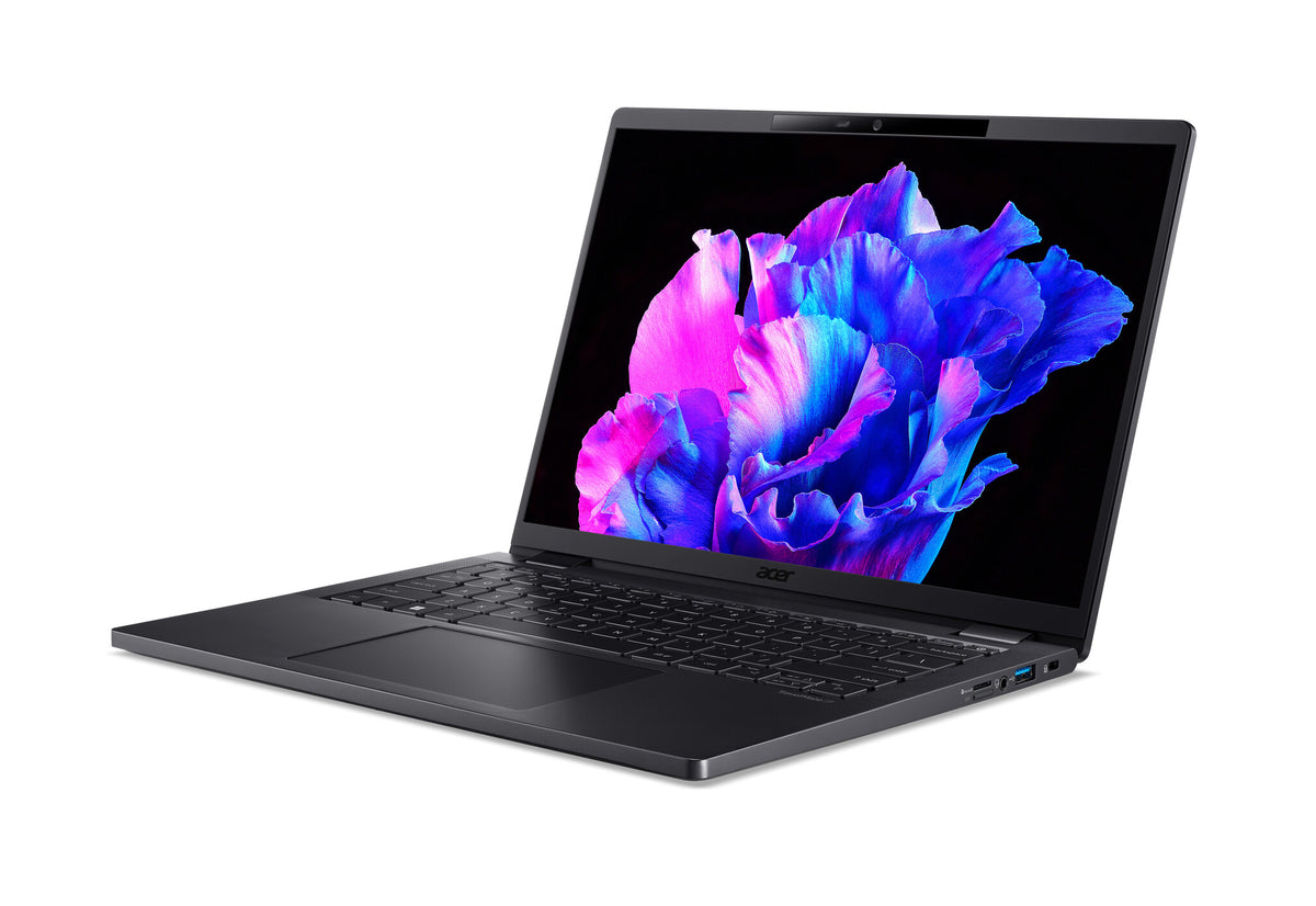 Acer TravelMate P6 TMP614-53 Laptop - 35.6 cm (14&quot;) - Intel® Core™ i7-1355U - 16 GB LPDDR5-SDRAM - 512 GB SSD - Wi-Fi 6E - Windows 11 Pro - Black